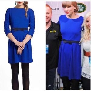 Anthropologie Cobalt Blue Dress